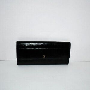 HOBO Vintage Hide Collection Jill Large Trifold Wallet in Black #VI-32473 NWT